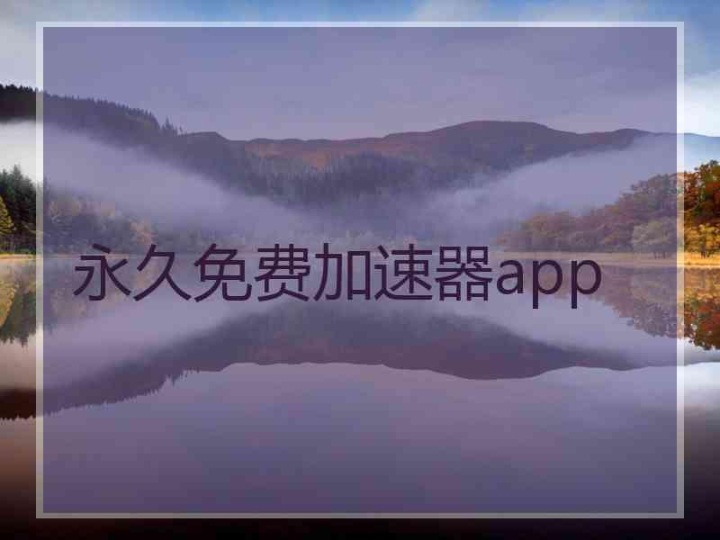 永久免费加速器app