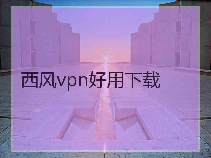 西风vpn好用下载