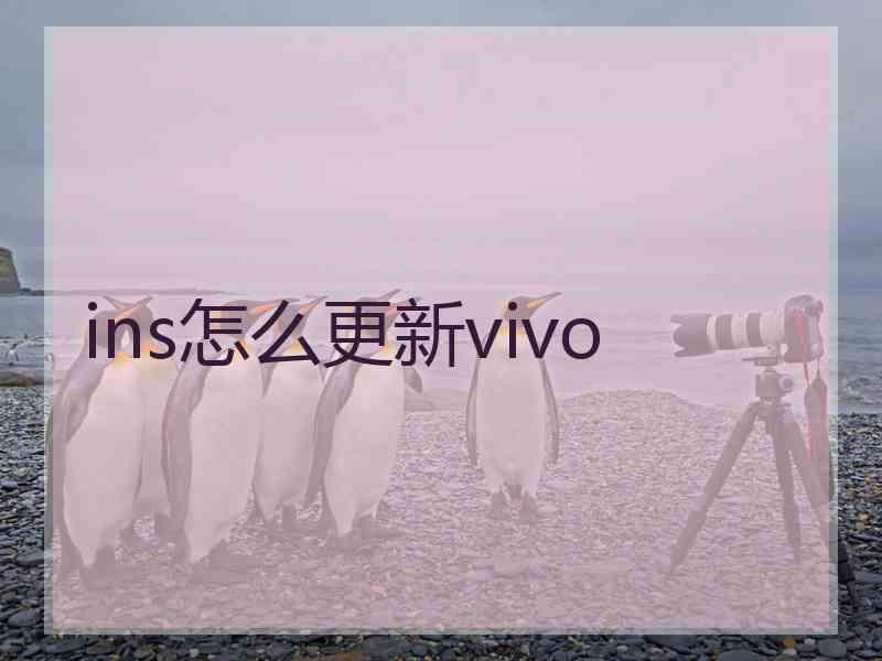 ins怎么更新vivo