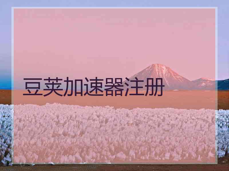 豆荚加速器注册