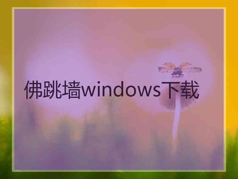 佛跳墙windows下载